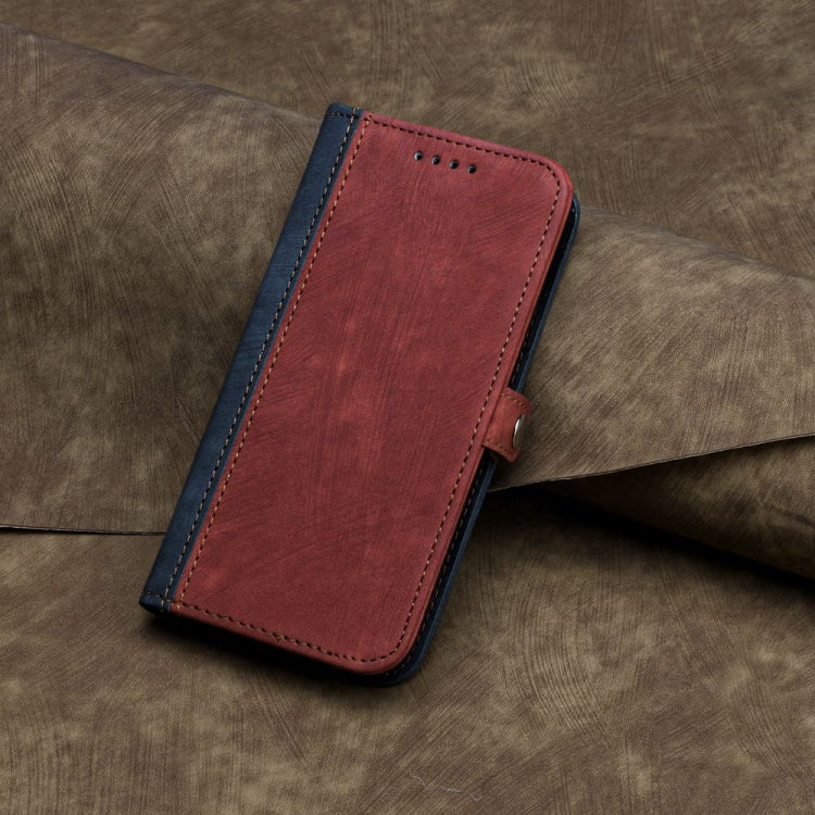 For Motorola Edge 5G 2024 Side Buckle Double Fold Hand Strap Leather Phone Case(Red) - Motorola Cases by PMC Jewellery | Online Shopping South Africa | PMC Jewellery | Buy Now Pay Later Mobicred