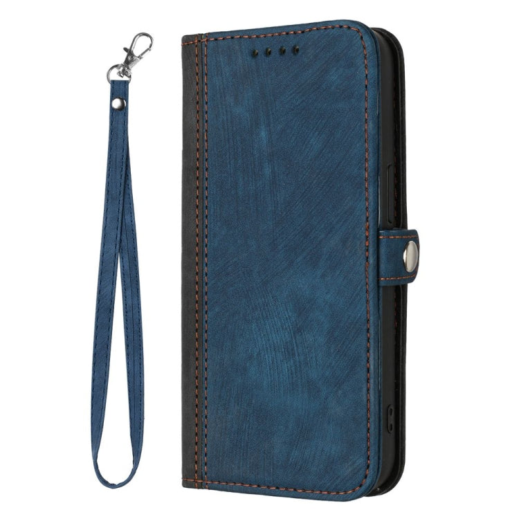 For Motorola Moto G Stylus 5G 2024 Side Buckle Double Fold Hand Strap Leather Phone Case(Royal Blue) - Motorola Cases by PMC Jewellery | Online Shopping South Africa | PMC Jewellery | Buy Now Pay Later Mobicred