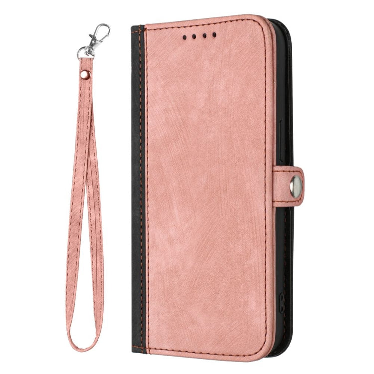 For Motorola Moto G Stylus 5G 2024 Side Buckle Double Fold Hand Strap Leather Phone Case(Pink) - Motorola Cases by PMC Jewellery | Online Shopping South Africa | PMC Jewellery | Buy Now Pay Later Mobicred