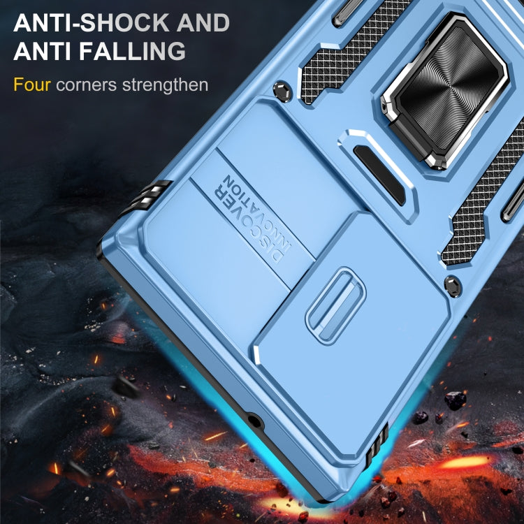 For Samsung Galaxy S24 Ultra 5G Armor PC + TPU Camera Shield Phone Case(Light Blue) - free shipping - PMC TechLife - Order now!