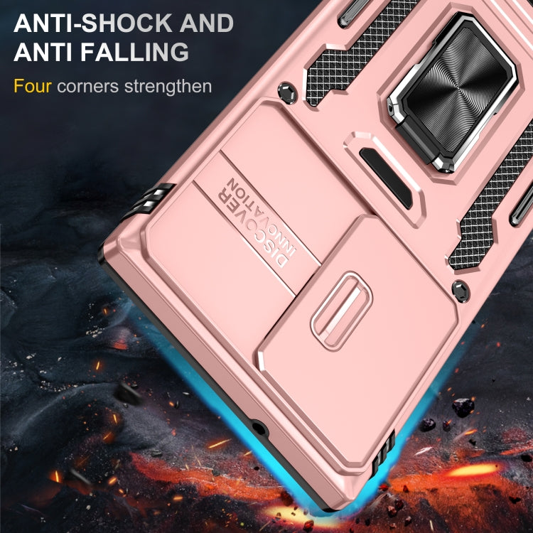 For Samsung Galaxy S24 Ultra 5G Armor PC + TPU Camera Shield Phone Case(Rose Gold) - Galaxy S24 Ultra 5G Cases by PMC TechLife | Online Shopping South Africa | PMC TechLife