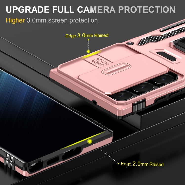 For Samsung Galaxy S24 Ultra 5G Armor PC + TPU Camera Shield Phone Case(Rose Gold) - Galaxy S24 Ultra 5G Cases by PMC TechLife | Online Shopping South Africa | PMC TechLife