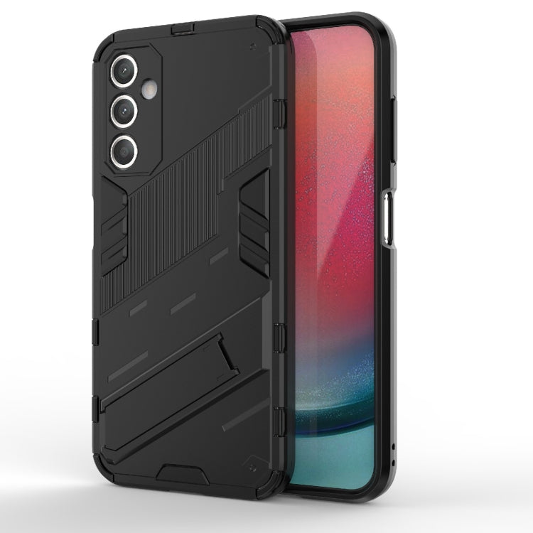 For Samsung Galaxy A25 5G Punk Armor 2 in 1 PC + TPU Shockproof Phone Case with Invisible Holder(Black) - Galaxy Phone Cases by PMC TechLife | Online Shopping South Africa | PMC TechLife