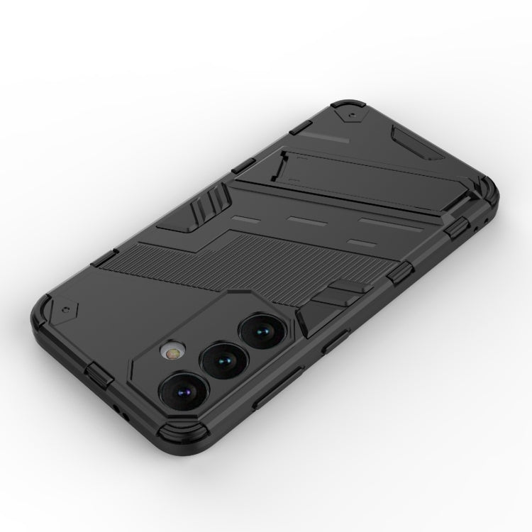 For Samsung Galaxy S24 5G Punk Armor 2 in 1 PC + TPU Shockproof Phone Case with Invisible Holder(Black) - Galaxy S24 5G Cases by PMC TechLife | Online Shopping South Africa | PMC TechLife