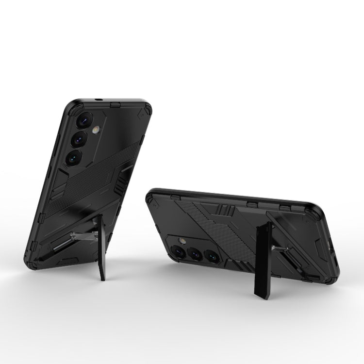 For Samsung Galaxy S24+ 5G Punk Armor 2 in 1 PC + TPU Shockproof Phone Case with Invisible Holder(Black) - Galaxy S24+ 5G Cases by PMC TechLife | Online Shopping South Africa | PMC TechLife