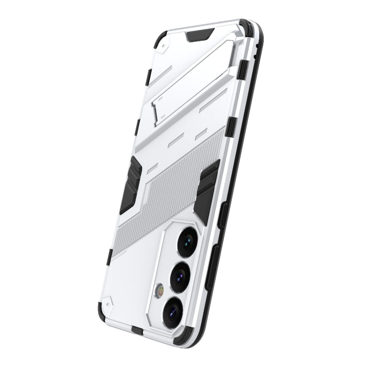 For Samsung Galaxy S24+ 5G Punk Armor 2 in 1 PC + TPU Shockproof Phone Case with Invisible Holder(White) - free shipping - PMC TechLife - Order now!