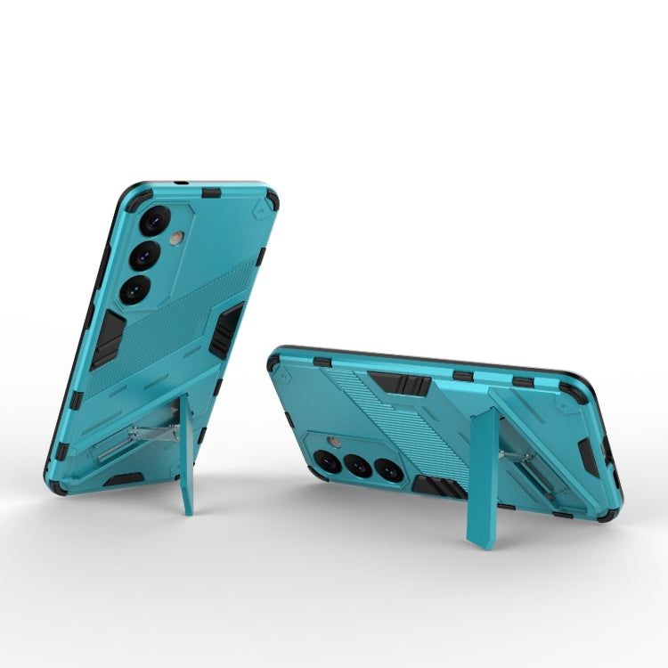 For Samsung Galaxy S24+ 5G Punk Armor 2 in 1 PC + TPU Shockproof Phone Case with Invisible Holder(Blue) - free shipping - PMC TechLife - Order now!