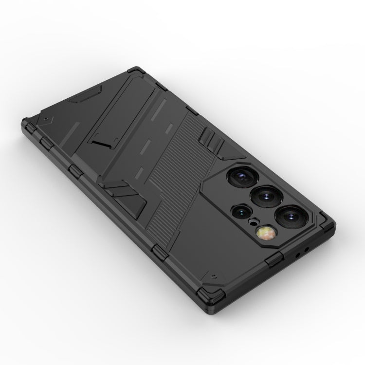 For Samsung Galaxy S24 Ultra 5G Punk Armor 2 in 1 PC + TPU Shockproof Phone Case with Invisible Holder(Blue) - Galaxy S24 Ultra 5G Cases by PMC TechLife | Online Shopping South Africa | PMC TechLife