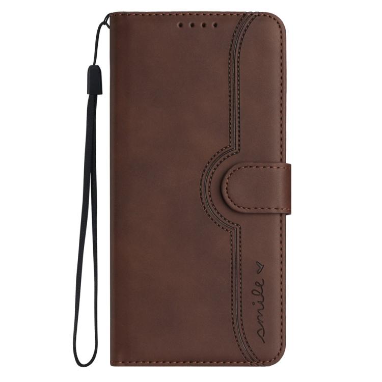 For iPhone 17 Air Heart Pattern Skin Feel Leather Phone Case(Brown) - free shipping - PMc TechLife - Order now!
