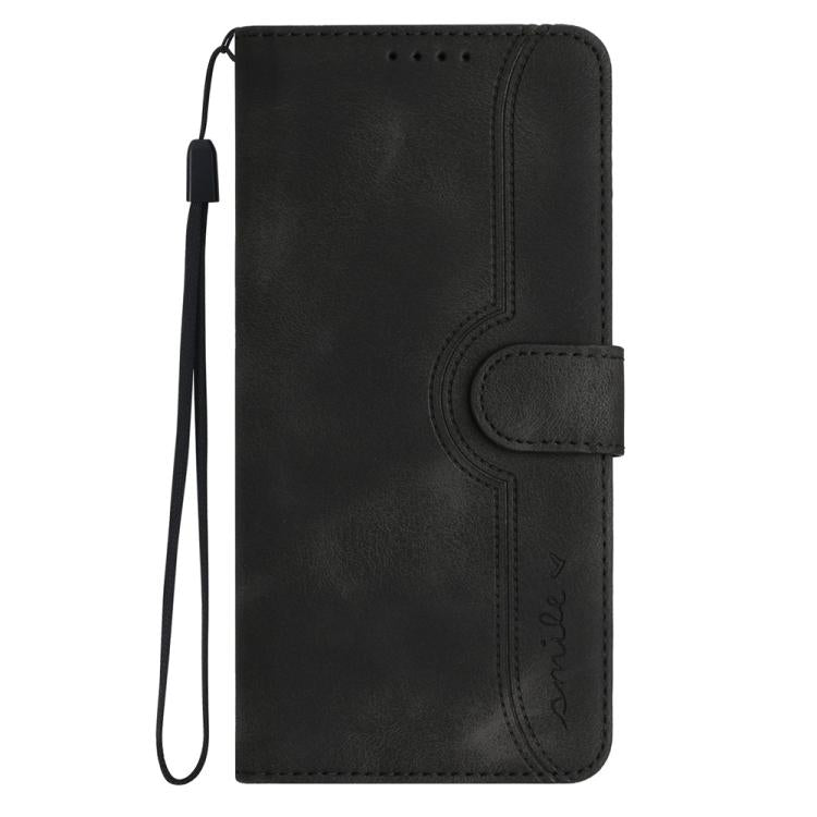 For iPhone 17 Air Heart Pattern Skin Feel Leather Phone Case(Black) - free shipping - PMc TechLife - Order now!
