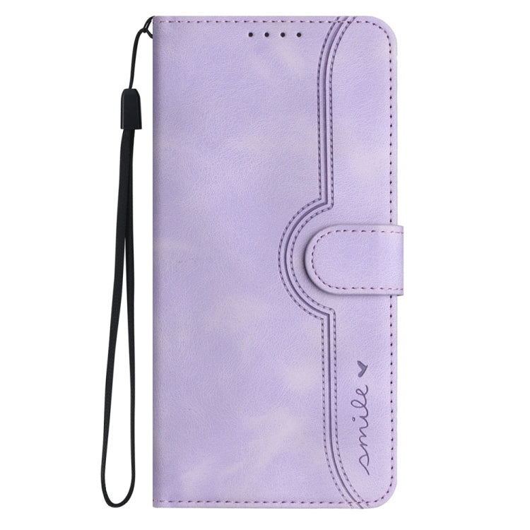 For Motorola Edge 5G 2024 Heart Pattern Skin Feel Leather Phone Case(Purple) - Motorola Cases by PMC Jewellery | Online Shopping South Africa | PMC Jewellery | Buy Now Pay Later Mobicred