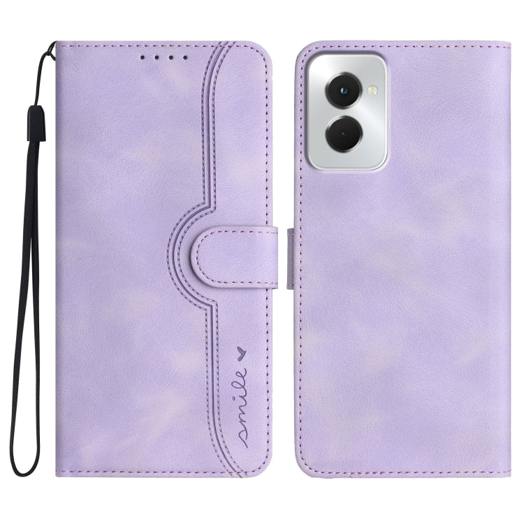 For Motorola Moto G Power 5G 2024 Heart Pattern Skin Feel Leather Phone Case(Purple) - free shipping - PMC Jewellery - Order now!