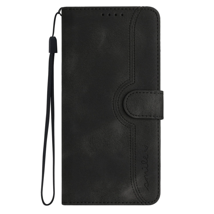 For Motorola Moto G Stylus 5G 2024 Heart Pattern Skin Feel Leather Phone Case(Black) - Motorola Cases by PMC Jewellery | Online Shopping South Africa | PMC Jewellery | Buy Now Pay Later Mobicred
