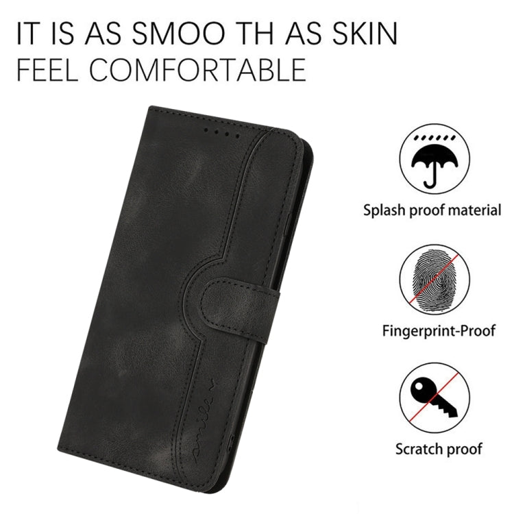 For Motorola Moto G Stylus 5G 2024 Heart Pattern Skin Feel Leather Phone Case(Black) - Motorola Cases by PMC Jewellery | Online Shopping South Africa | PMC Jewellery | Buy Now Pay Later Mobicred
