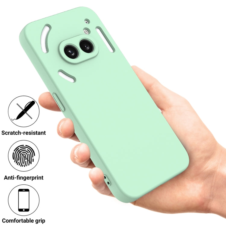 For Nothing Phone 2a Pure Color Liquid Silicone Shockproof Phone Case(Green) - Nothing Cases by PMC TechLife | Online Shopping South Africa | PMC TechLife | Buy Now Pay Later Mobicred