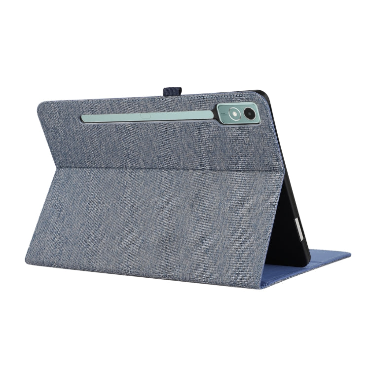 For Lenovo Tab P12 Horizontal Flip TPU + Fabric PU Leather Tablet Case(Dark Blue) - Lenovo by PMC TechLife | Online Shopping South Africa | PMC TechLife | Buy Now Pay Later Mobicred