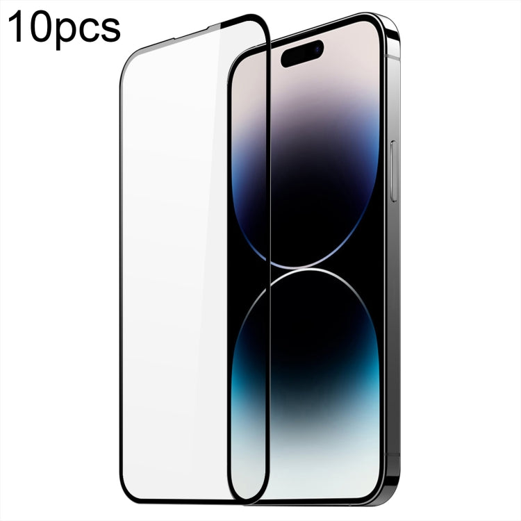 For iPhone 15 Pro 10pcs DUX DUCIS 0.33mm 9H Medium Alumina Tempered Glass Film - free shipping - PMC Jewellery - Order now!