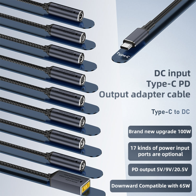 DC 4.5 x 0.6mm to USB-C / Type-C Male 100W Computer Charging Adapter Connector - Universal Power Adapter by PMC TechLife | Online Shopping South Africa | PMC TechLife