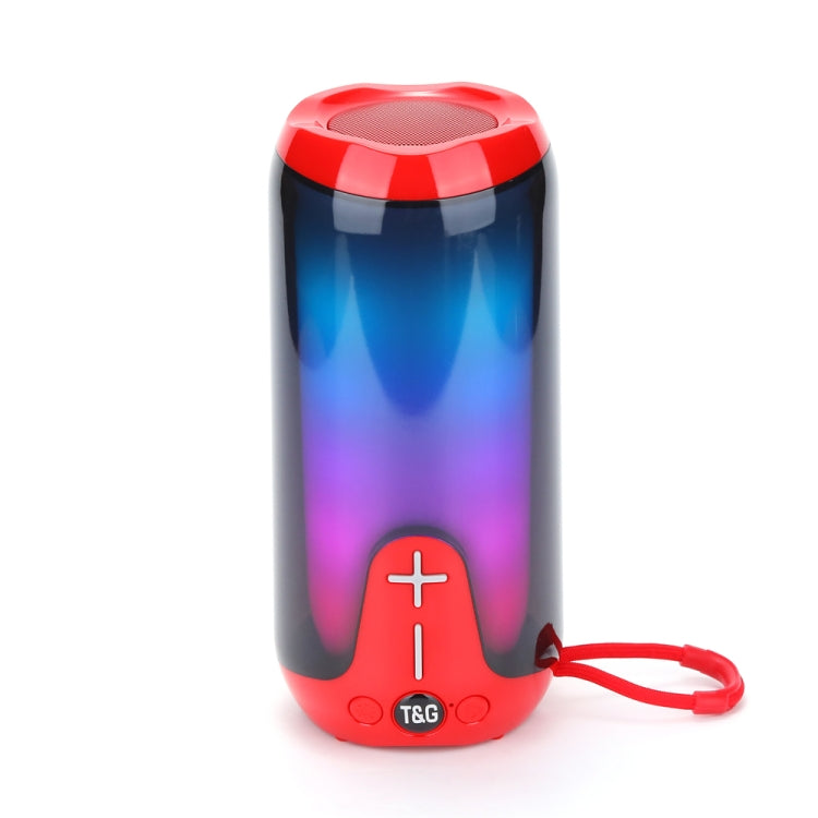 T&G TG651 Portable LED Wireless Bluetooth Speaker Outdoor TWS Subwoofer(Red) - free shipping - PMC Jewellery - Order now!