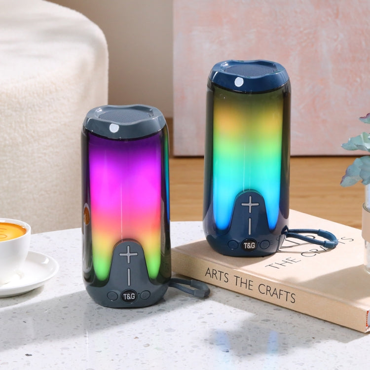 T&G TG651 Portable LED Wireless Bluetooth Speaker Outdoor TWS Subwoofer(Red) - free shipping - PMC Jewellery - Order now!