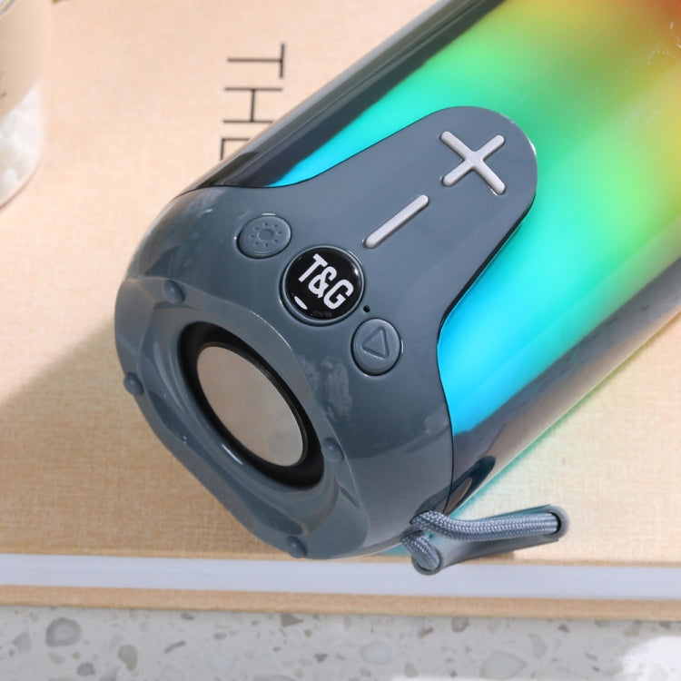 T&G TG651 Portable LED Wireless Bluetooth Speaker Outdoor TWS Subwoofer(Blue) - free shipping - PMC Jewellery - Order now!
