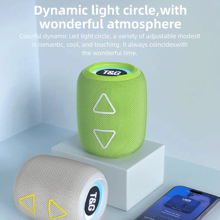 T&G TG655 Outdoor Portable TWS Wireless Bluetooth Speaker LED Light Stereo Subwoofer(Red) - free shipping - PMC Jewellery - Order now!