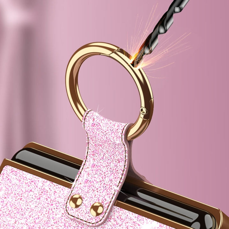 For Huawei P50 Pocket Plating Gradient Color Glitter Phone Case With Ring Holder(Black) - Huawei Cases by PMC TechLife | Online Shopping South Africa | PMC TechLife | Buy Now Pay Later Mobicred