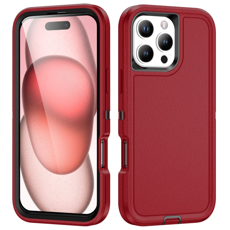 For iPhone 16 Pro Max Life Waterproof Rugged Phone Case(Red + Black) - iPhone 16 Pro Max Cases by PMC TechLife | Online Shopping South Africa | PMC TechLife | Buy Now Pay Later Mobicred