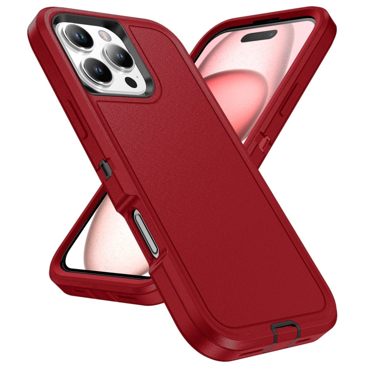 For iPhone 16 Pro Max Life Waterproof Rugged Phone Case(Red + Black) - iPhone 16 Pro Max Cases by PMC TechLife | Online Shopping South Africa | PMC TechLife | Buy Now Pay Later Mobicred