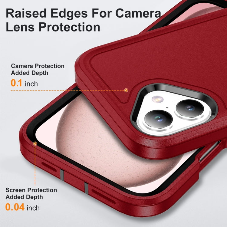 For iPhone 16 Plus Life Waterproof Rugged Phone Case(Red + Black) - iPhone 16 Plus Cases by PMC TechLife | Online Shopping South Africa | PMC TechLife | Buy Now Pay Later Mobicred