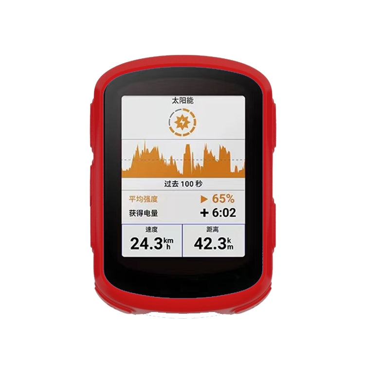 For Garmin Edge 540 / 840 Stopwatch Silicone Protective Case(Red) - Watch Cases by PMC TechLife | Online Shopping South Africa | PMC TechLife