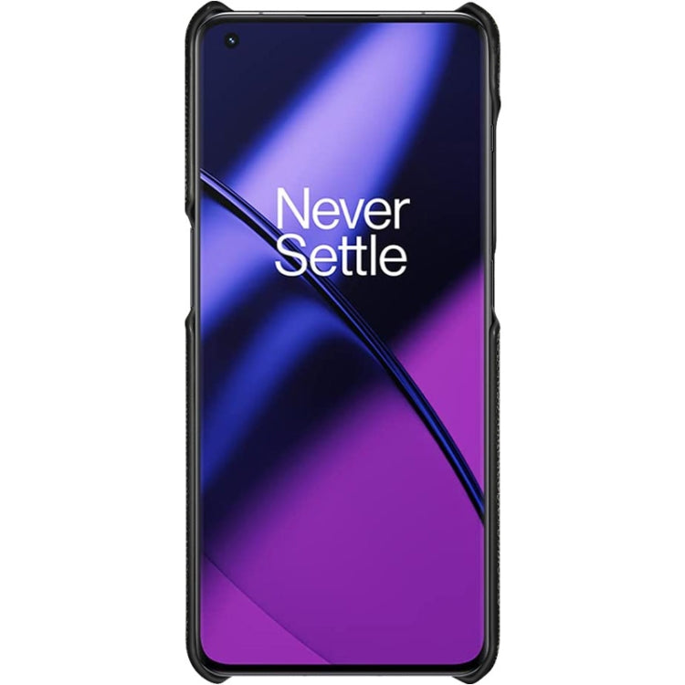 For OnePlus 11 5G imak Ruiyi Series Cloth Texture PU + PC Phone Case(Black) - OnePlus Cases by imak | Online Shopping South Africa | PMC TechLife | Buy Now Pay Later Mobicred