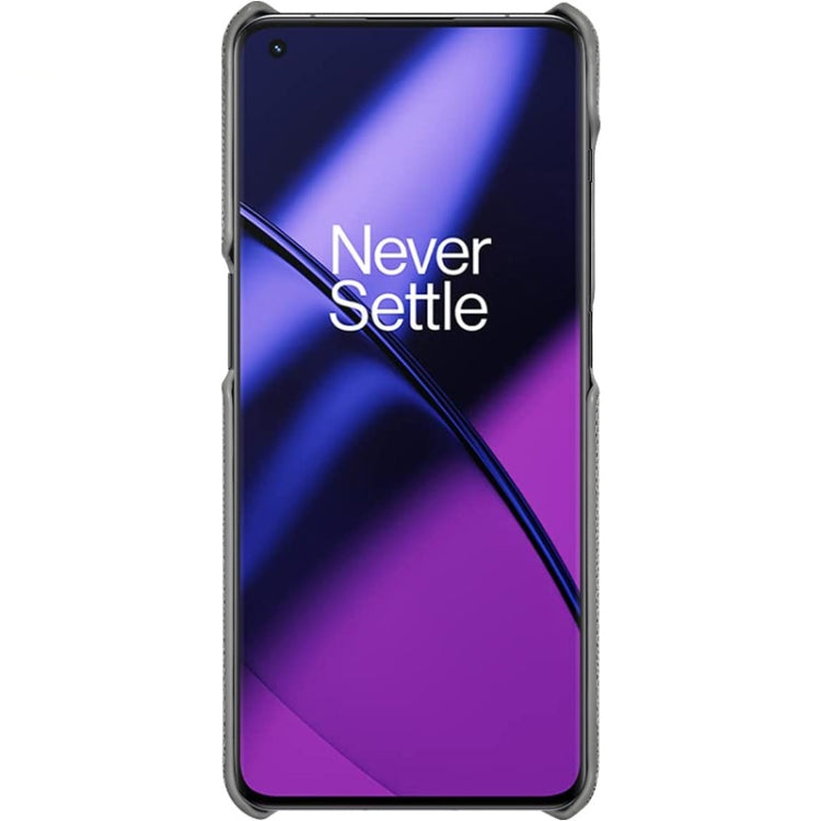 For OnePlus 11 5G imak Ruiyi Series Cloth Texture PU + PC Phone Case(Dark Grey) - OnePlus Cases by imak | Online Shopping South Africa | PMC TechLife | Buy Now Pay Later Mobicred
