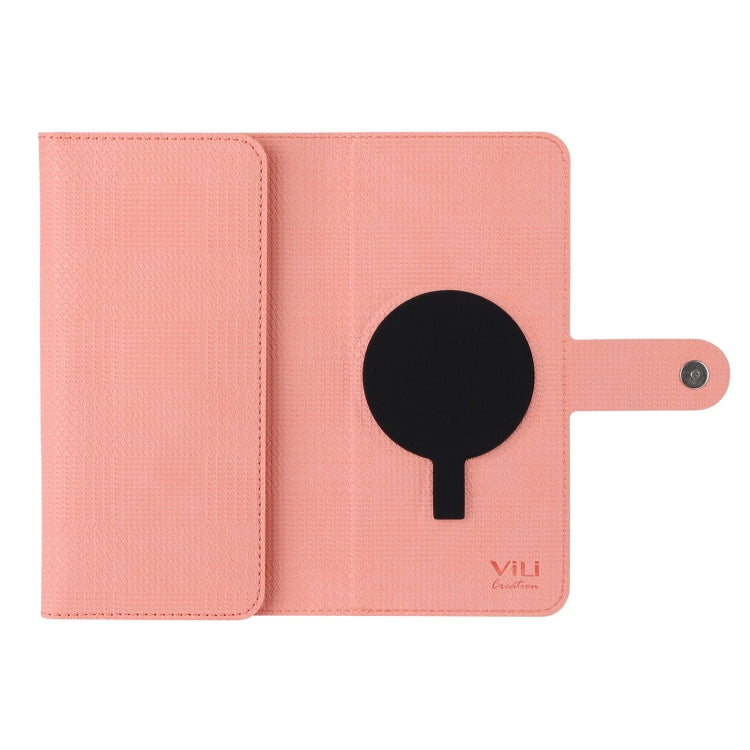 For iPhone 15 ViLi GHB Series MagSafe Magnetic Zipper Leather Phone Case(Pink) - free shipping - PMC Jewellery - Order now!