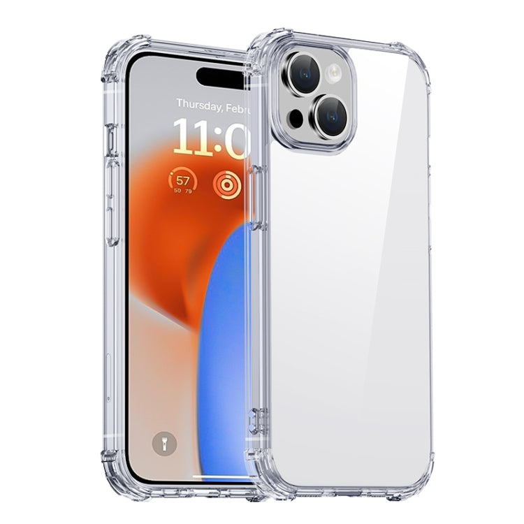 For iPhone 15 iPAKY Crystal Clear Series Shockproof PC + TPU Protective Phone Case(Transparent) - iPhone 15 Cases by iPAKY | Online Shopping South Africa | PMC TechLife | Buy Now Pay Later Mobicred