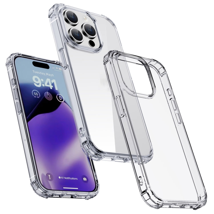 For iPhone 15 iPAKY Crystal Clear Series Shockproof PC + TPU Protective Phone Case(Transparent) - iPhone 15 Cases by iPAKY | Online Shopping South Africa | PMC TechLife | Buy Now Pay Later Mobicred