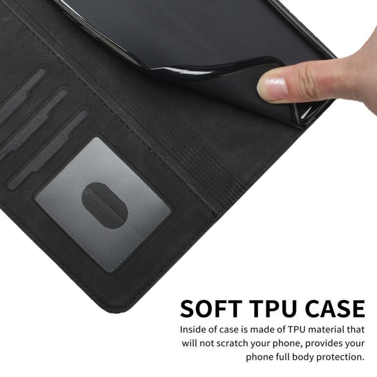 For iPhone 17 Pro Max Cubic Skin Feel Flip Leather Phone Case(Black) - free shipping - PMc TechLife - Order now!