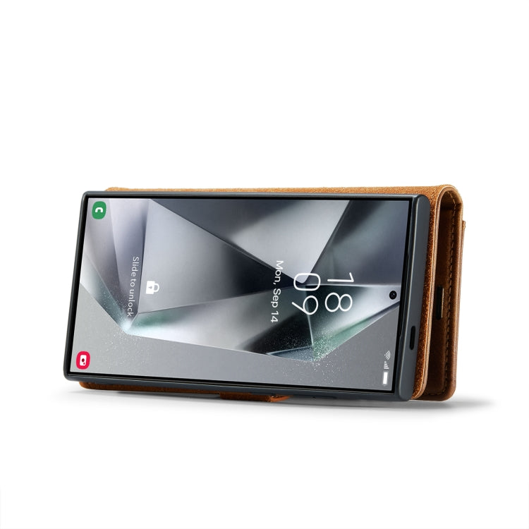 For Samsung Galaxy S24 Ultra 5G DG.MING Crazy Horse Texture Detachable Magnetic Leather Case(Brown) - free shipping - PMC Jewellery - Order now!