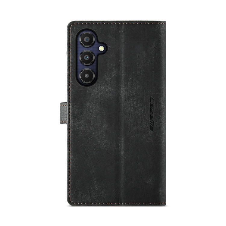 For Samsung Galaxy A25 4G CaseMe C30 Card Slots Zipper Wallet Leather Phone Case(Black) - free shipping - PMC Jewellery - Order now!