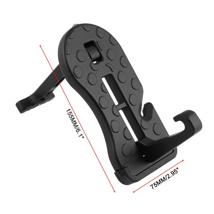 BF013-BK Automotive Door Step Hook Aluminum Foldable Ladder Mini Foot Pedal for Jeep SUV Truck WP - Foot Pedal by PMC TechLife | Online Shopping South Africa | PMC TechLife | Buy Now Pay Later Mobicred