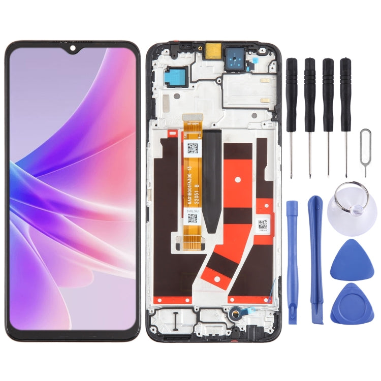 For OPPO A77 5G OEM LCD Screen Digitizer Full Assembly with Frame - LCD Screen by PMC TechLife | Online Shopping South Africa | PMC TechLife