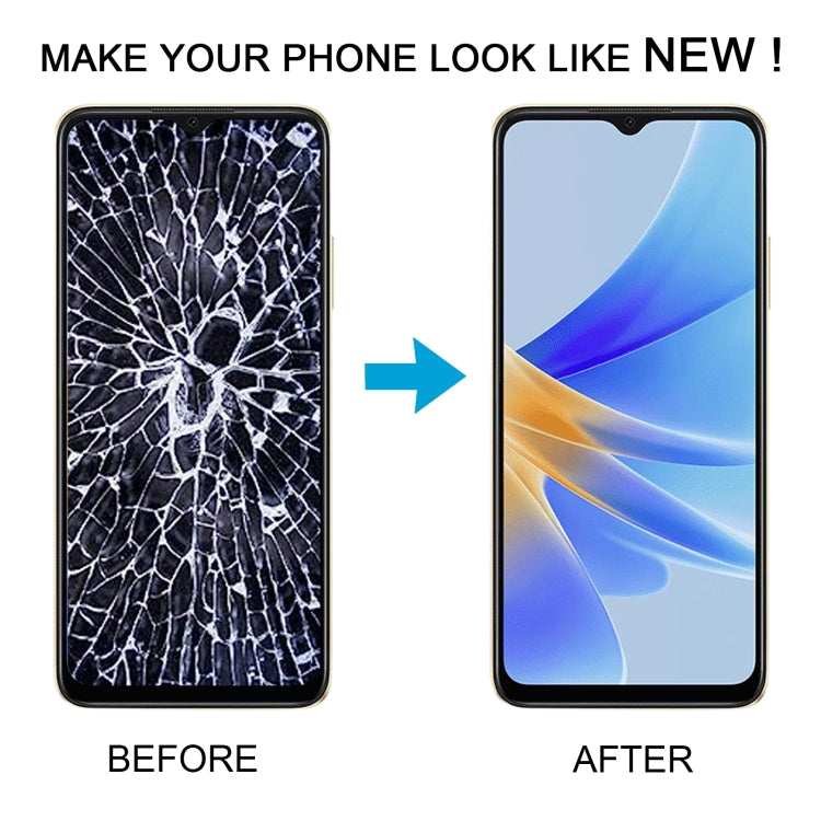 For OPPO A17K OEM LCD Screen Digitizer Full Assembly with Frame - free shipping - PMC TechLife - Order now!