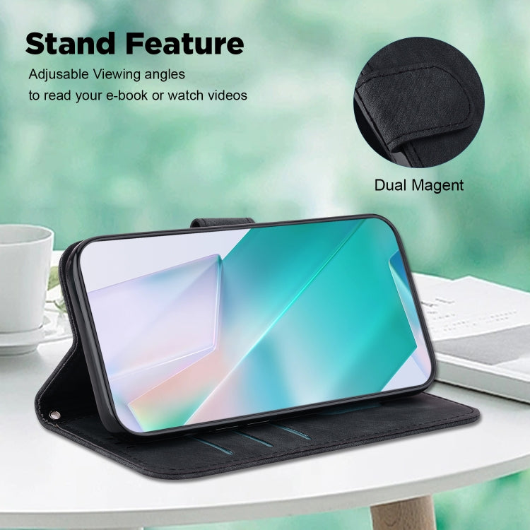 For Google Pixel 9 Little Tiger Embossed Leather Phone Case(Black) - Google Cases by PMC TechLife | Online Shopping South Africa | PMC TechLife | Buy Now Pay Later Mobicred