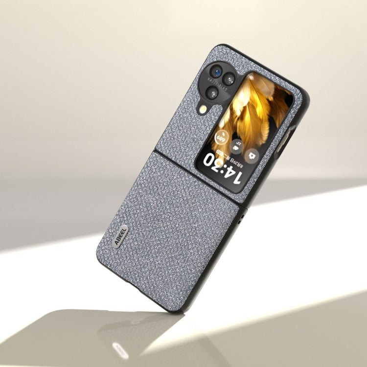 For OPPO Find N3 Flip ABEEL Diamond Black Edge Phone Case(Jewel Black) - Find N3 Flip Cases by PMC TechLife | Online Shopping South Africa | PMC TechLife | Buy Now Pay Later Mobicred