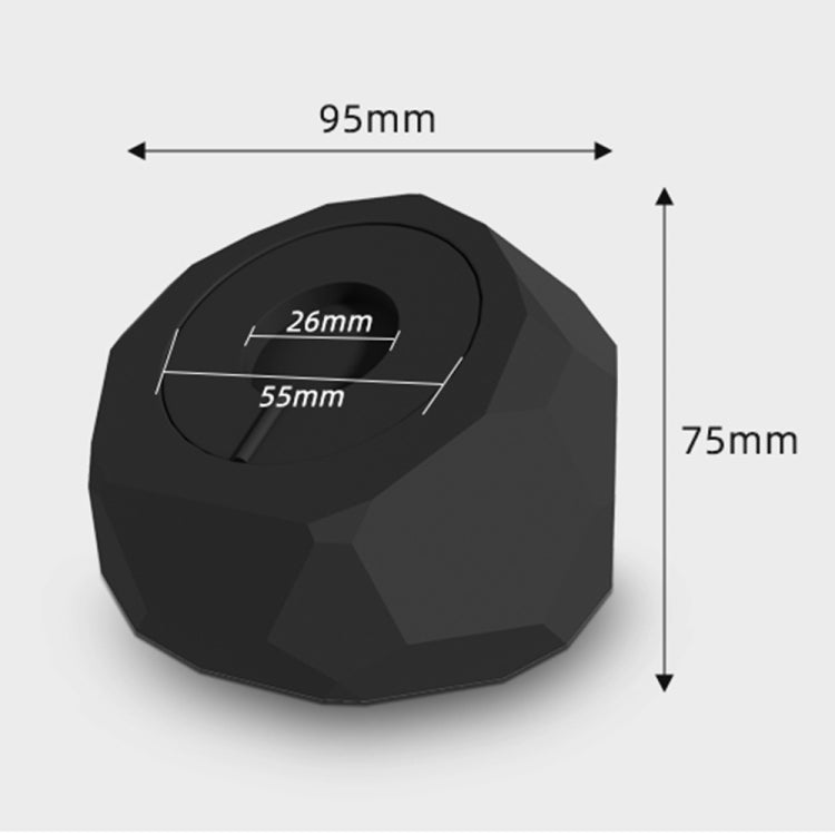 Diamond-shaped 2 in 1 Wireless Charging Silicone Base(White) - Charger / Holder by PMC TechLife | Online Shopping South Africa | PMC TechLife | Buy Now Pay Later Mobicred