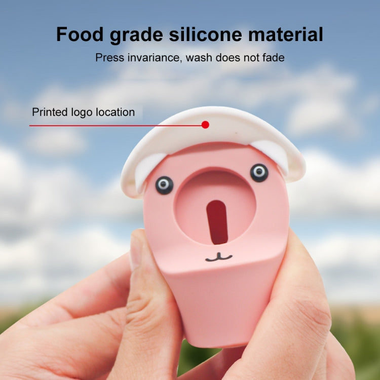 For Apple Watch Series Hat Bear Shaped Silicone Charging Base(Red) - Charger / Holder by PMC TechLife | Online Shopping South Africa | PMC TechLife | Buy Now Pay Later Mobicred