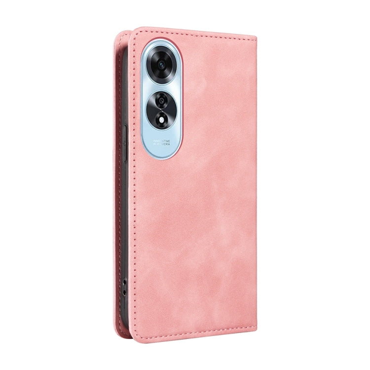 For OPPO A60 4G Global BETOPNICE Suction RFID Anti-theft Leather Phone Case(Pink) - OPPO Cases by BETOPNICE | Online Shopping South Africa | PMC TechLife | Buy Now Pay Later Mobicred