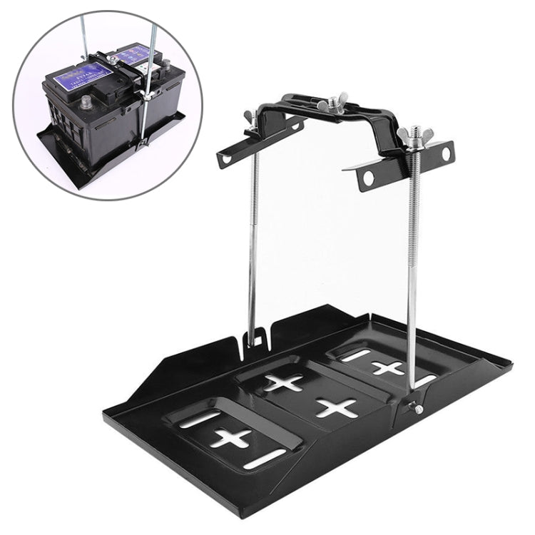 Car Universal Battery Bracket Adjustable Battery Fixed Holder + Base Tray, Size:28.5cm Base + 23cm Bracket - Engine Fittings by PMC TechLife | Online Shopping South Africa | PMC TechLife | Buy Now Pay Later Mobicred