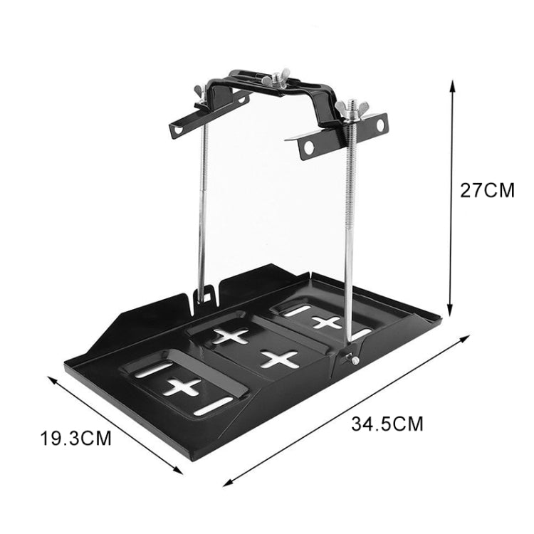 Car Universal Battery Bracket Adjustable Battery Fixed Holder + Base Tray, Size:34.5cm Base + 27cm Bracket - Engine Fittings by PMC TechLife | Online Shopping South Africa | PMC TechLife | Buy Now Pay Later Mobicred