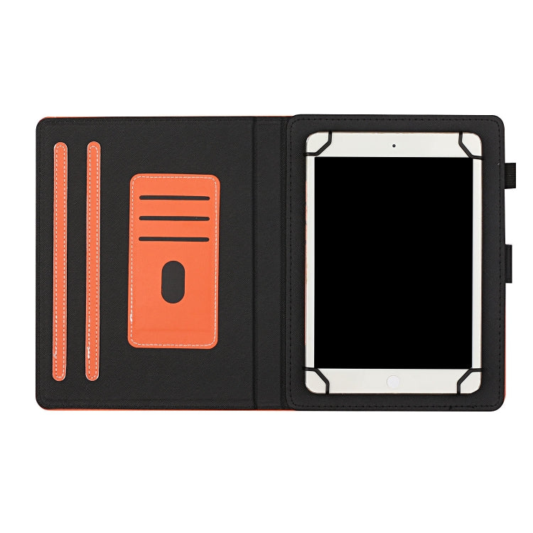 For 10 inch Universal Solid Color Horizontal Flip Leather Case with Card Slots & Holder & Pen Slot(Orange) - 10 - 11 inch by PMC TechLife | Online Shopping South Africa | PMC TechLife | Buy Now Pay Later Mobicred
